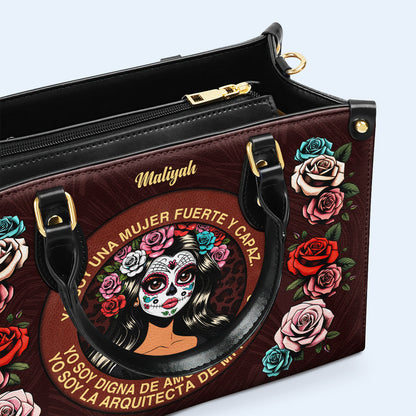 Mujer Fuerte - Personalized Custom Leather Handbag - MX24