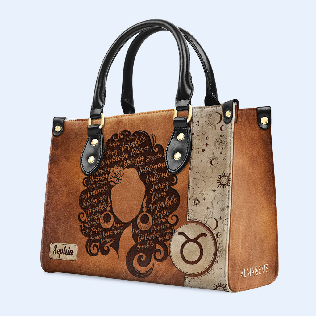 Reina Bendecida - Personalized Custom Leather Handbag - MX26