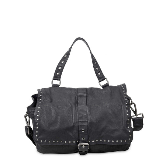 Maxi Honey Rivet Washed Black mit Antiksilber