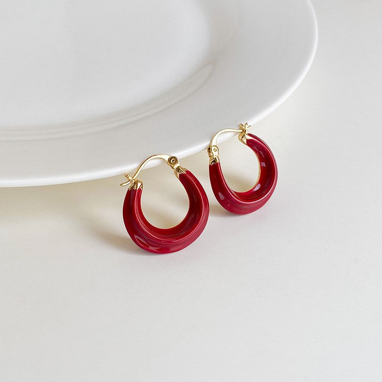 Geo Hoops Earring