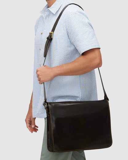 NERO Chocolate - Double Compartment Messenger