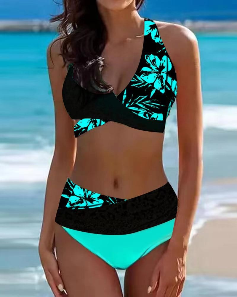 Laura｜Bikini élégant avec motif floral