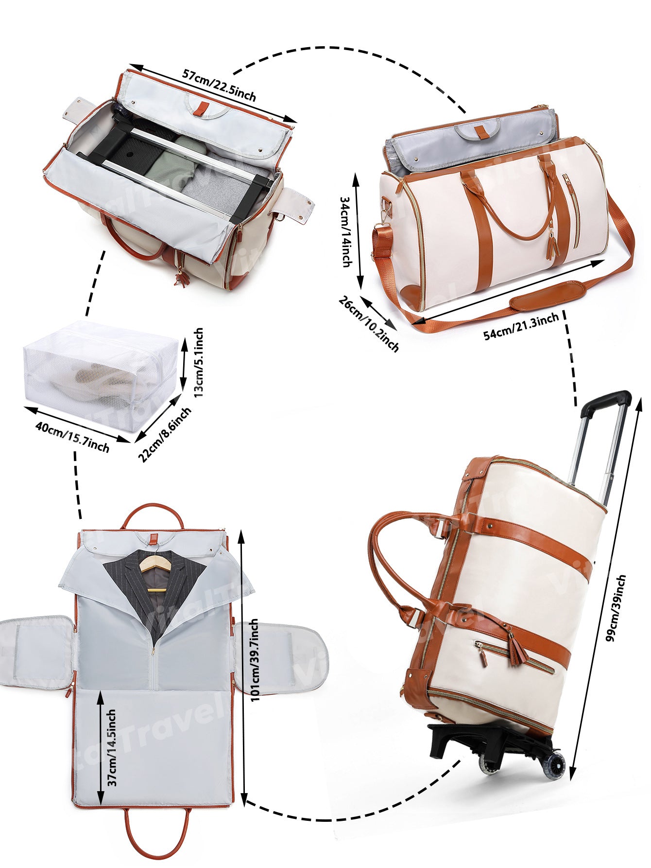 TuxodoBAG® - Foldable Travel Bag ( Free Cosmetic BAG )