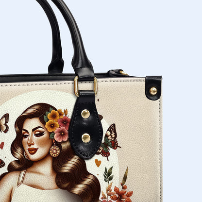 I Can Buy Myself Flowers - Personalized Custom Leather Handbag - PG06