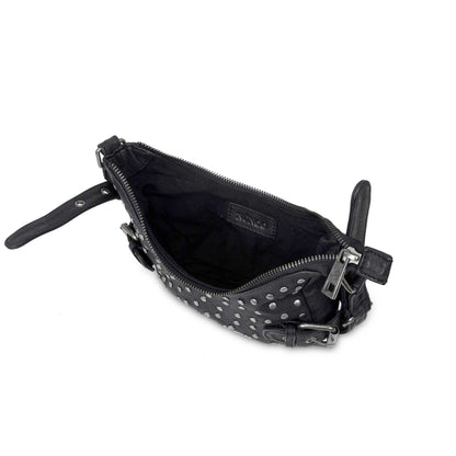 Palma Rivet Washed Black mit Antiksilber