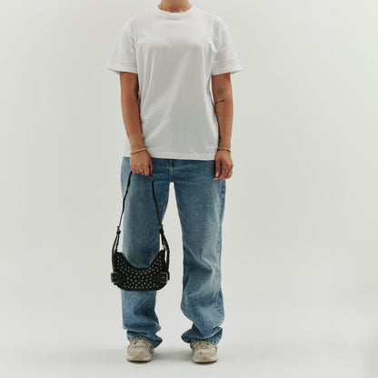 Palma Rivet Washed Black mit Antiksilber