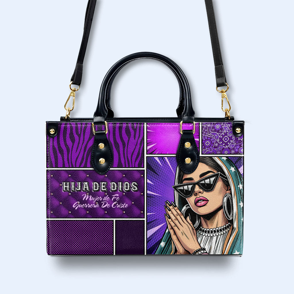 Hija De Dios  - Personalized Custom Leather Handbag - QCUS014_HB