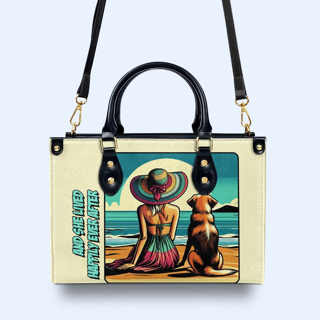 Custom Pet Art and Text - Your Signature Leather Handbag - QCUSTOM02