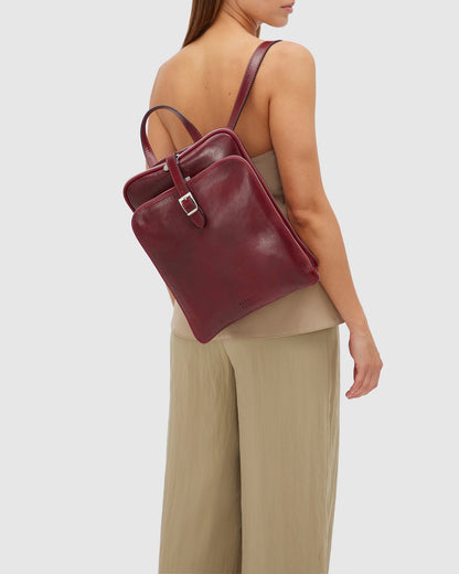 Emma Red - Shoulder Bag/ Backpack