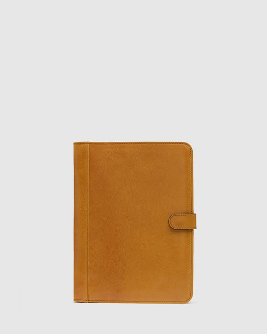 Imperial Yellow - Clip On Leather Compendium