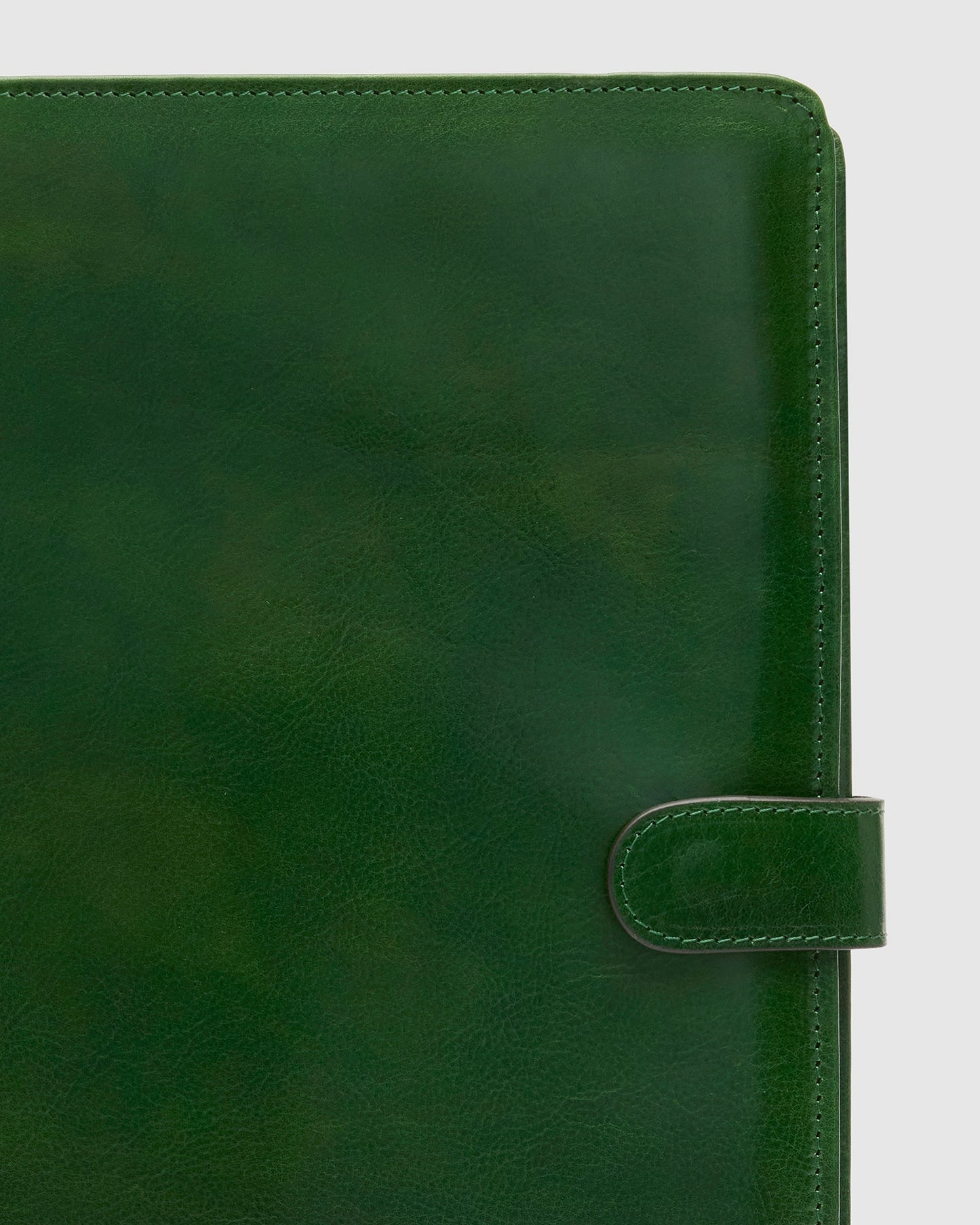 Imperial Green - Clip On Leather Compendium