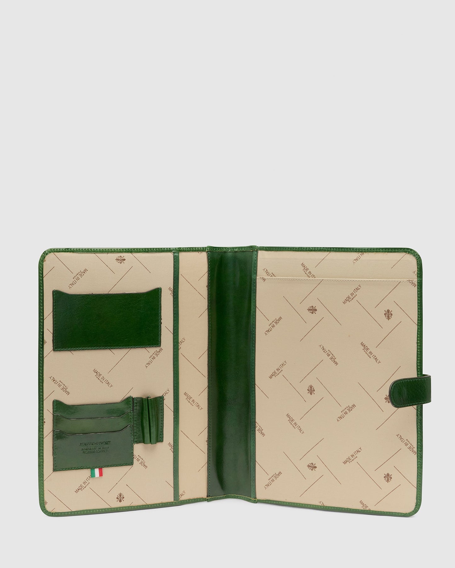 Imperial Green - Clip On Leather Compendium