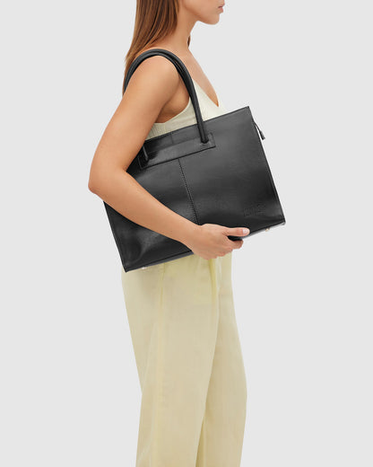 Florence Black - Leather Woman Briefcase