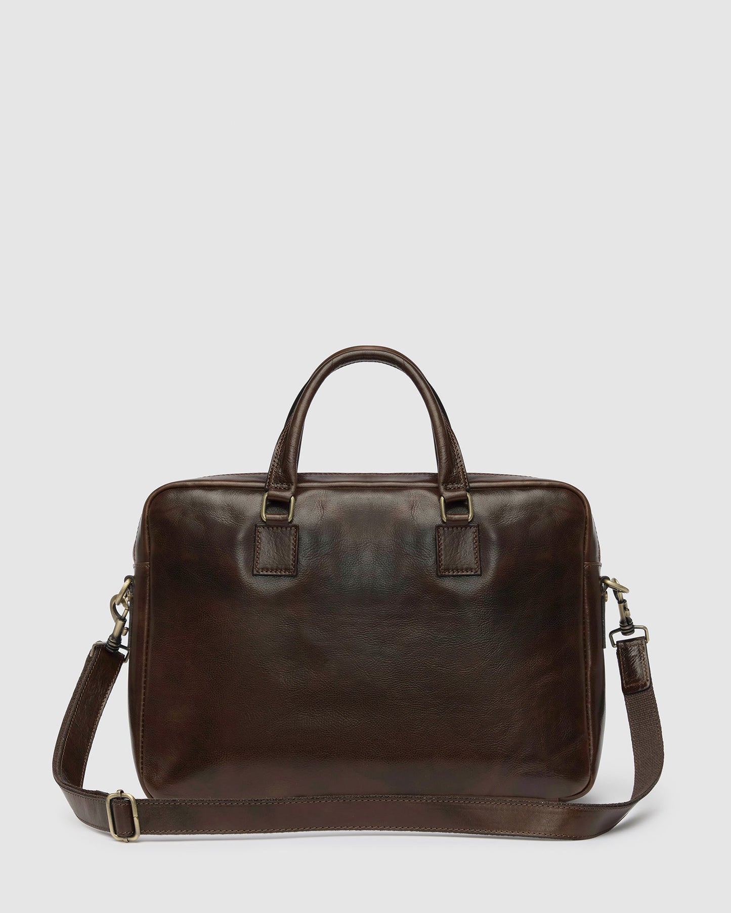 Tokyo Chocolate - Slim Leather Briefcase