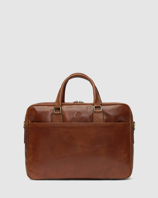 Tokyo Tan - Slim Leather Briefcase