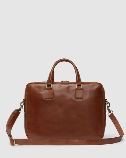 Tokyo Tan - Slim Leather Briefcase