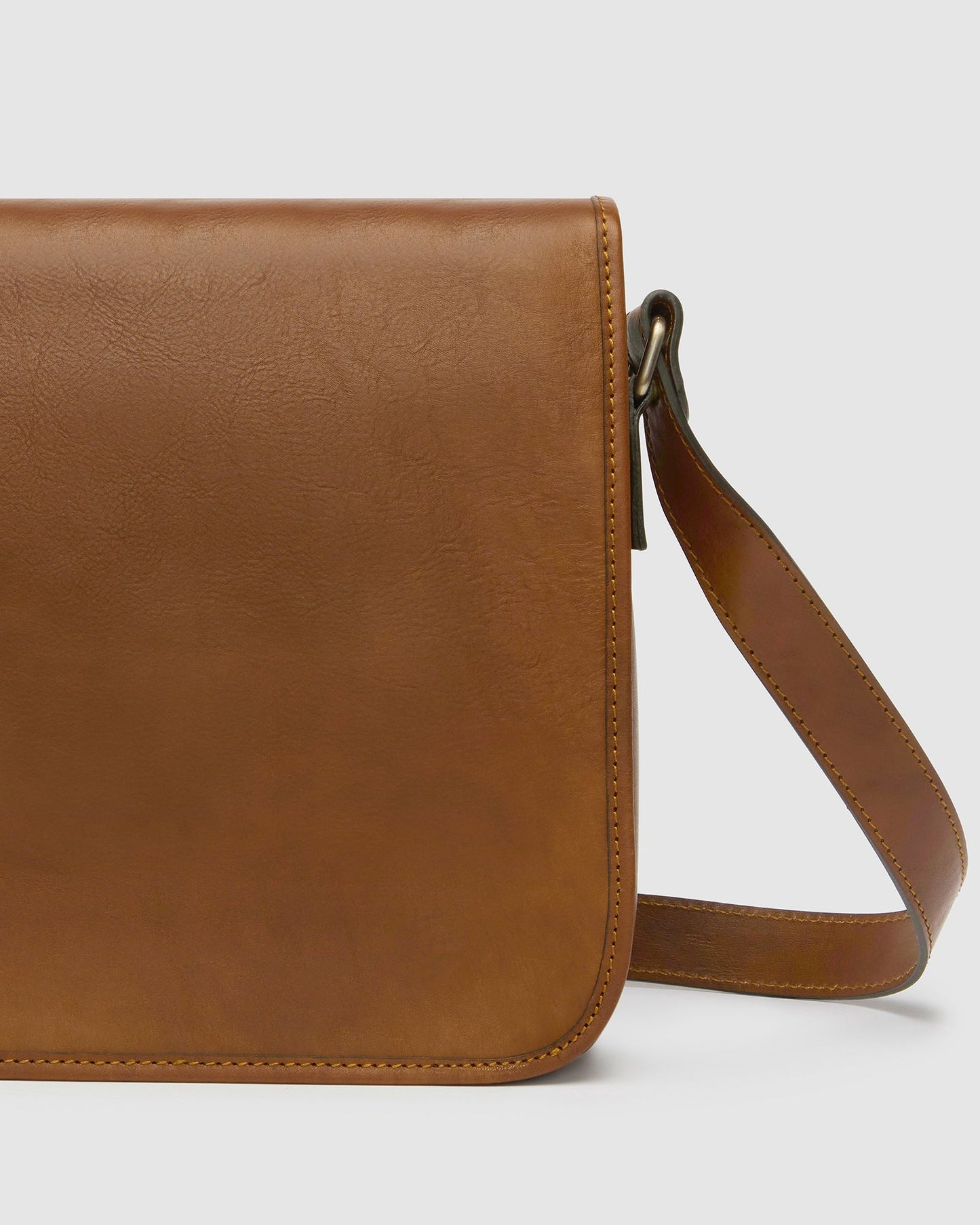 Julius Matt Tan - Leather Messenger Bag