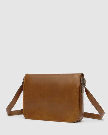 Julius Matt Tan - Leather Messenger Bag