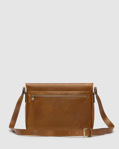 Julius Matt Tan - Leather Messenger Bag