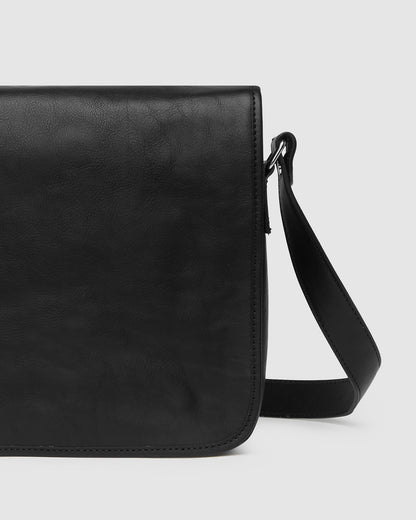 Julius Black - 15" Leather Messenger