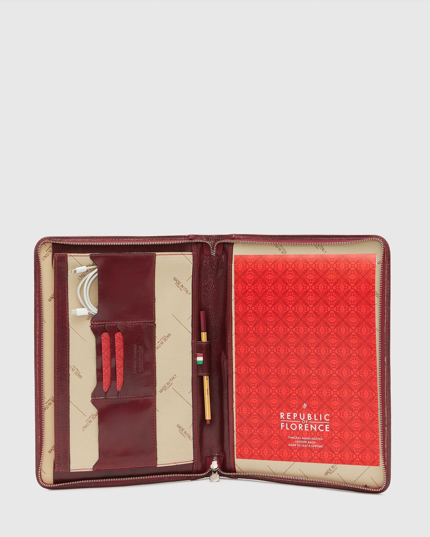 Folio Red - Slim Leather Compendium