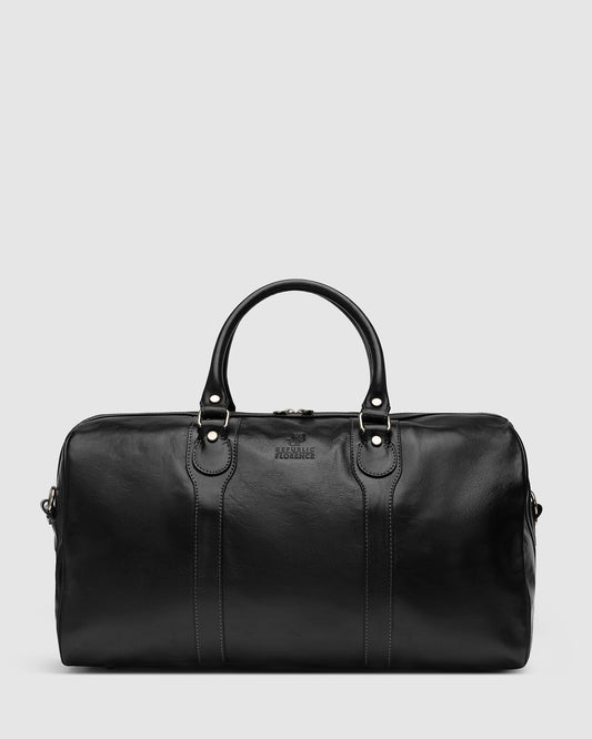 Beltrami Black - Leather Weekender Bag