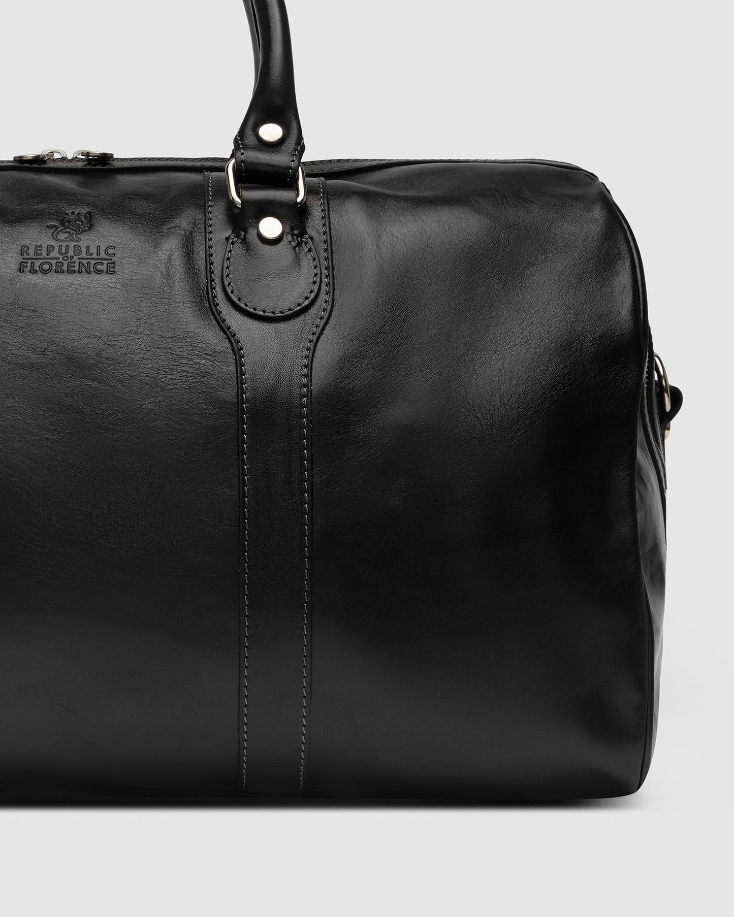 Beltrami Black - Leather Weekender Bag