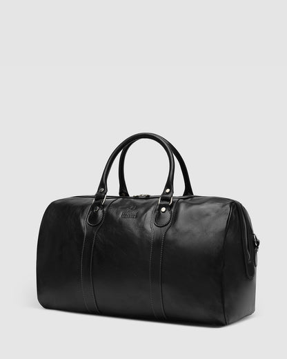 Beltrami Black - Leather Weekender Bag