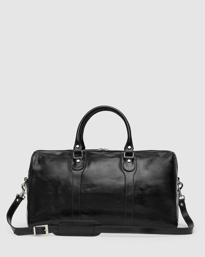 Beltrami Black - Leather Weekender Bag