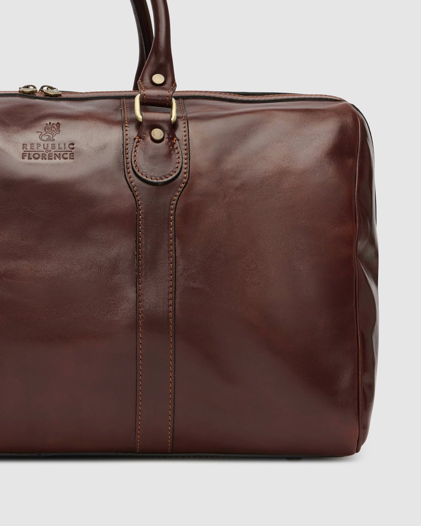 Beltrami Brown - Leather Duffle Bag