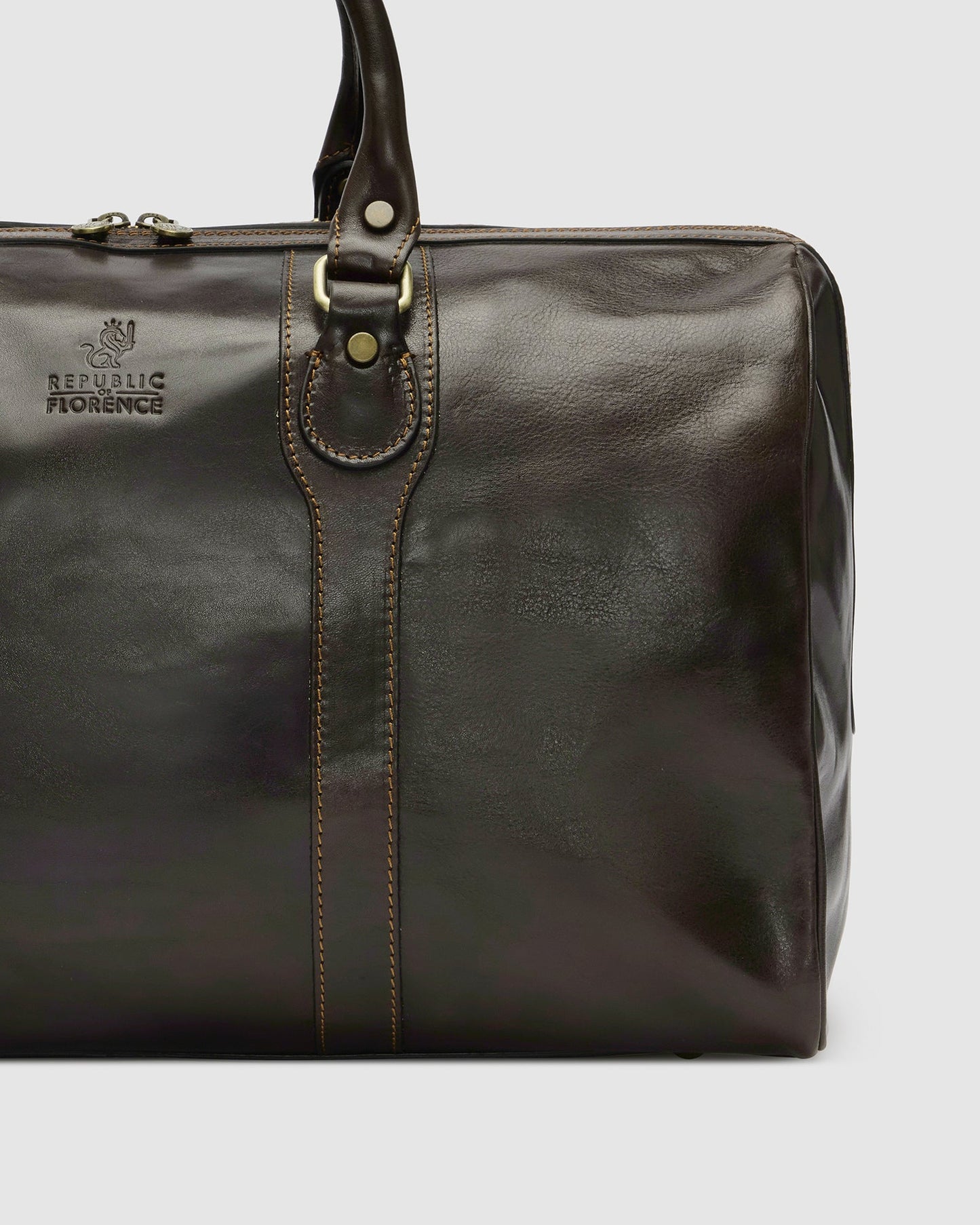 Beltrami Chocolate - Leather Duffle Bag