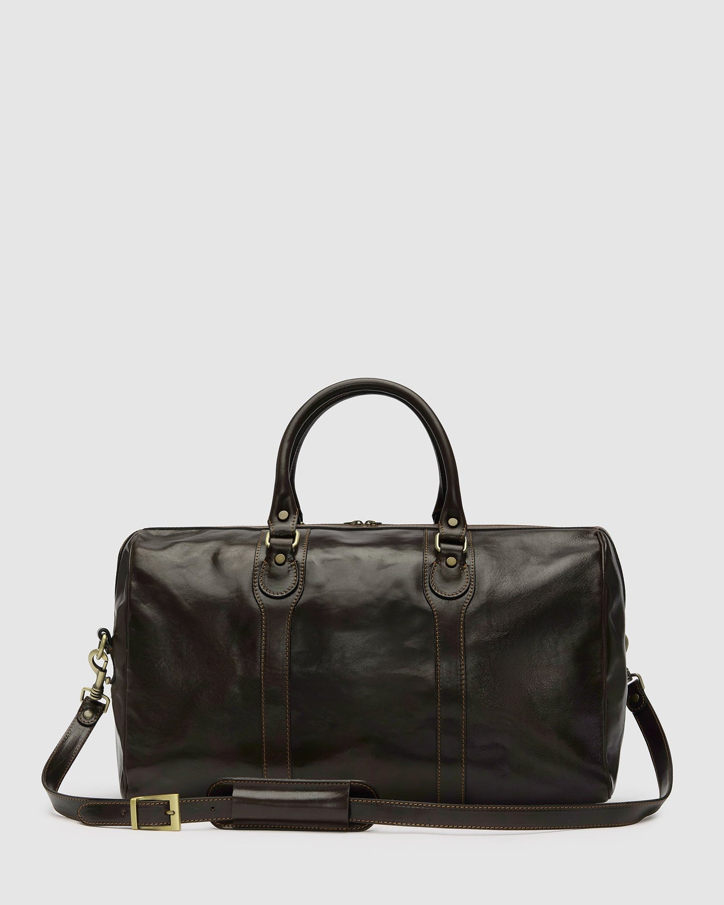 Beltrami Chocolate - Leather Duffle Bag