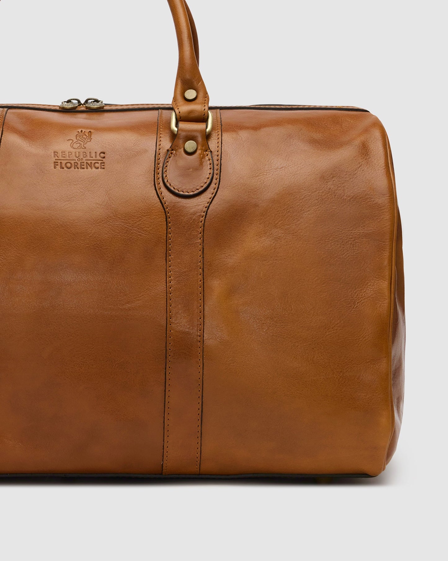 Beltrami Tan - Leather Duffle Bag