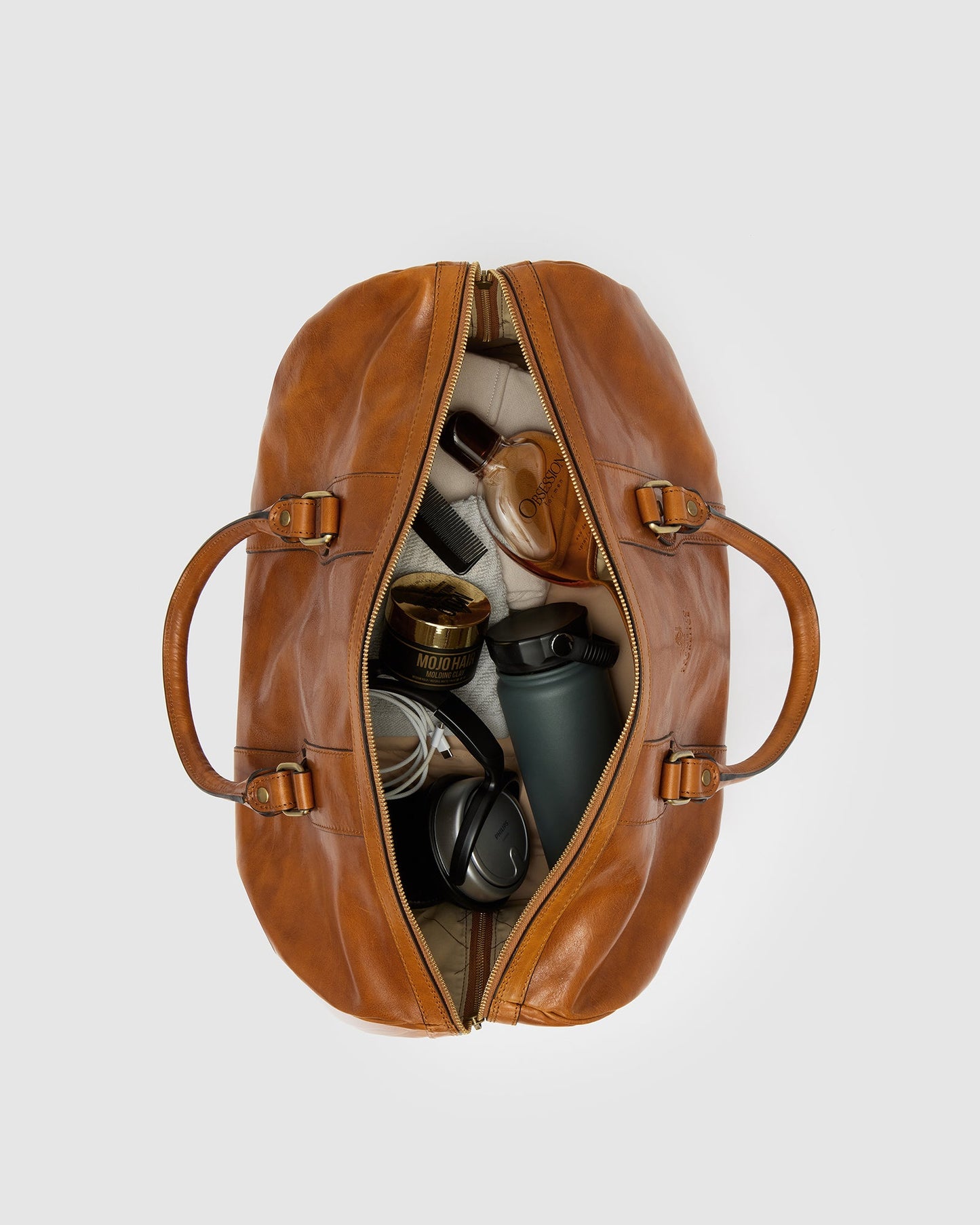 Beltrami Tan - Leather Duffle Bag