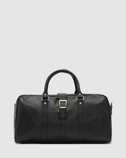 Amerigo Matt Black - Leather Duffle Bag