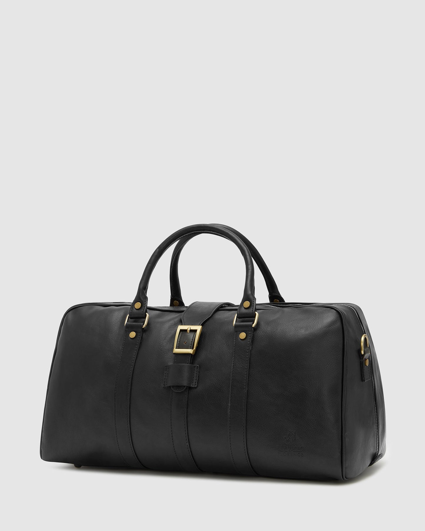 Amerigo Matt Black - Leather Duffle Bag