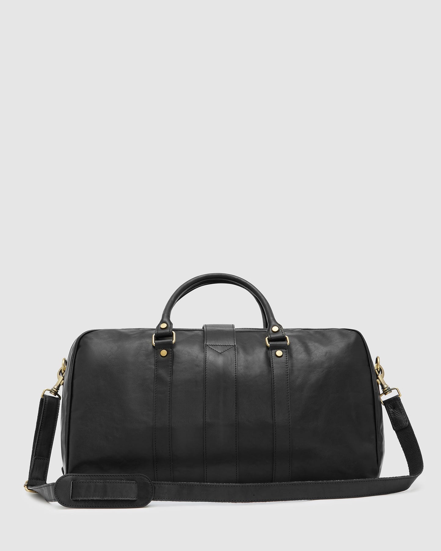 Amerigo Matt Black - Leather Duffle Bag