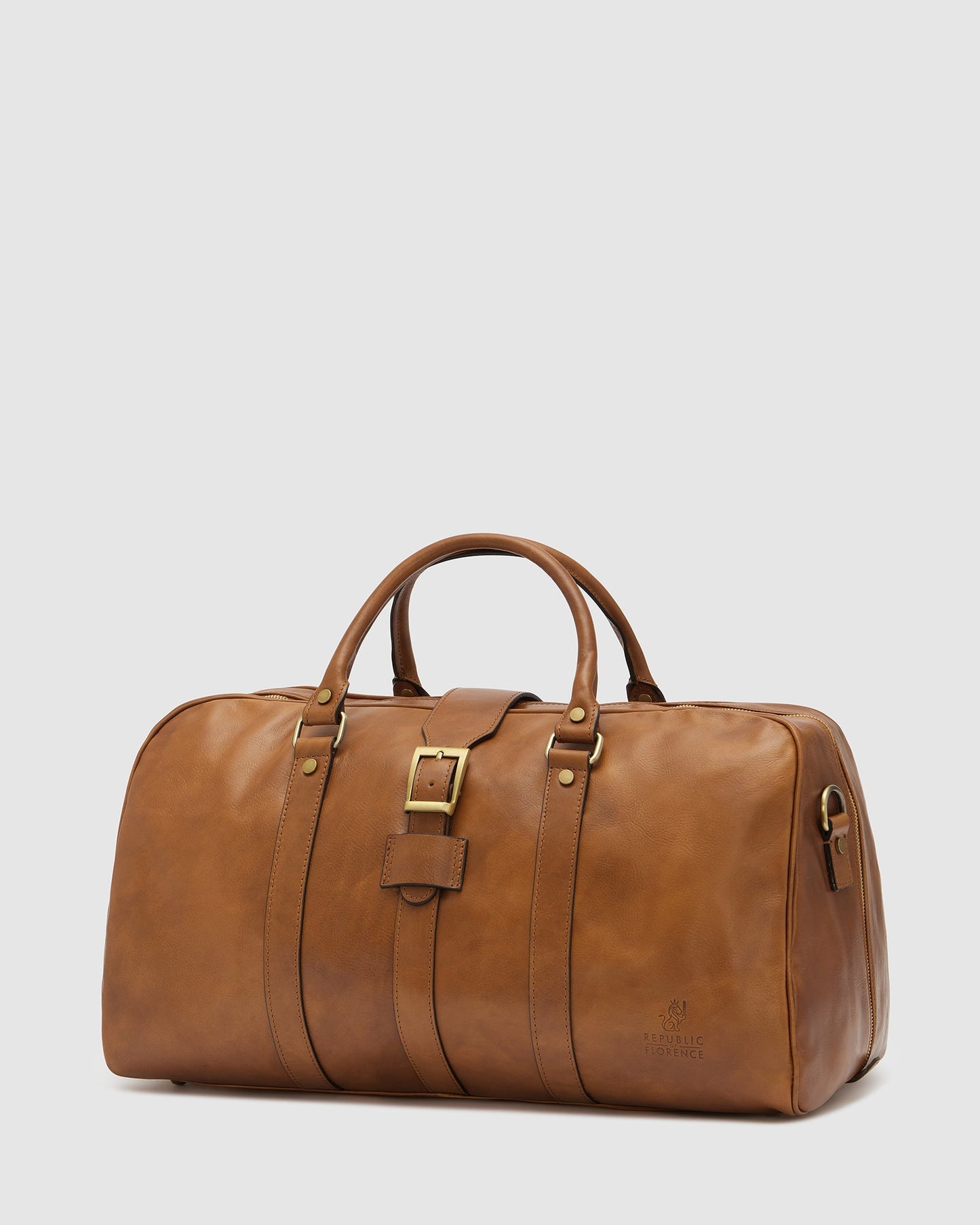 Amerigo Matt Tan - Leather Duffle Bag