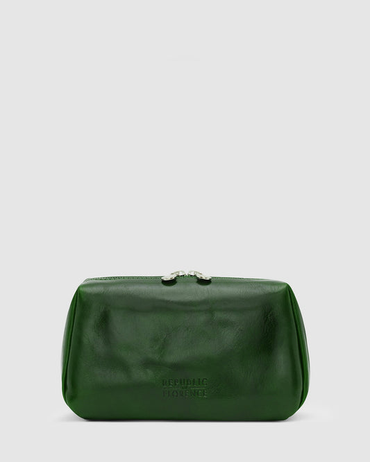 Otto Dopp Kit Green - Leather Toiletry Bag