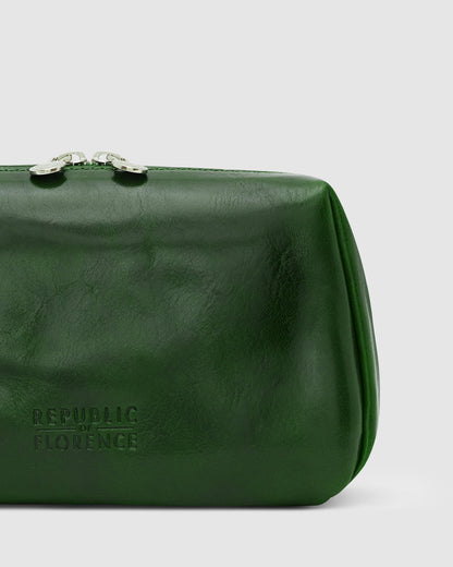 Otto Dopp Kit Green - Leather Toiletry Bag