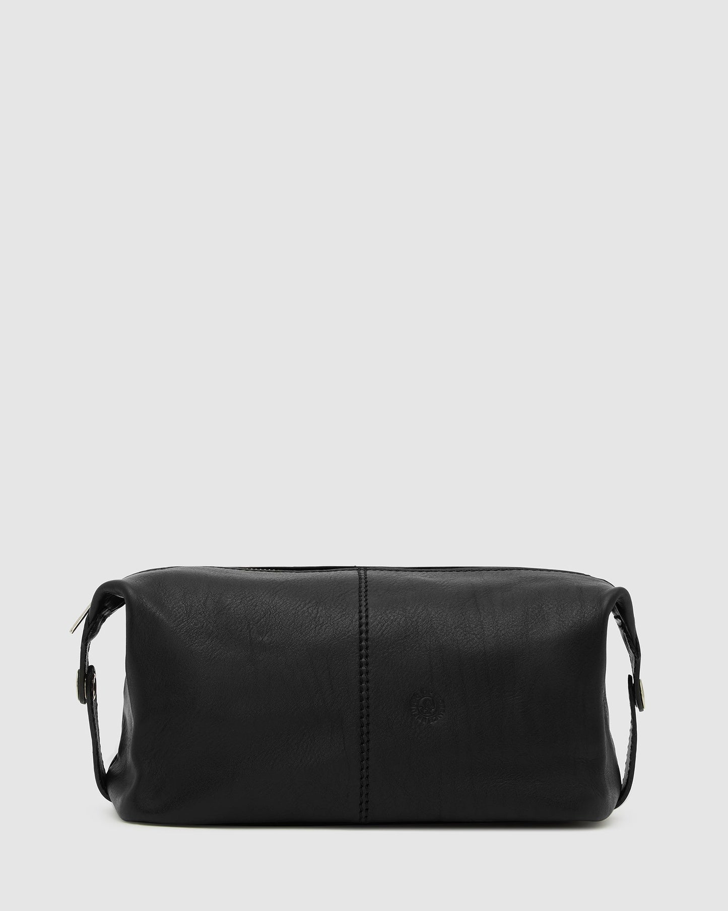 Tre dopp kit Matt Black - Leather Toiletry Bag