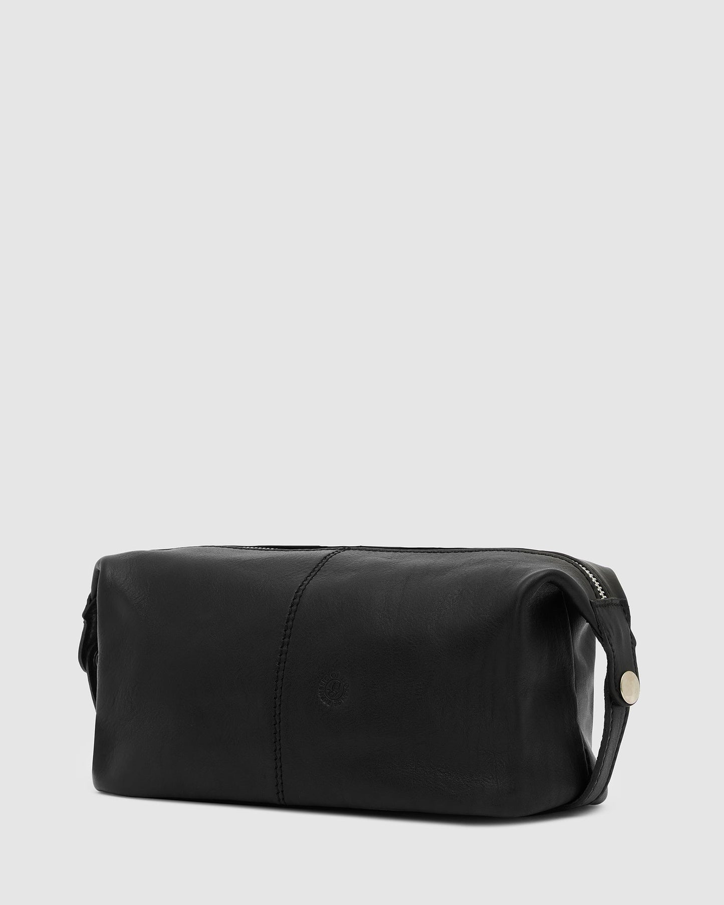 Tre dopp kit Matt Black - Leather Toiletry Bag