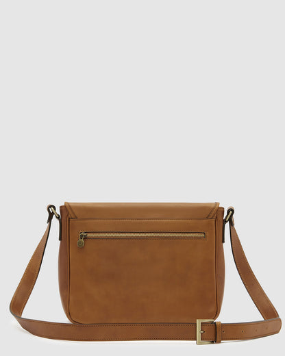 Aurelian Matt Tan - 13" laptop leather messenger