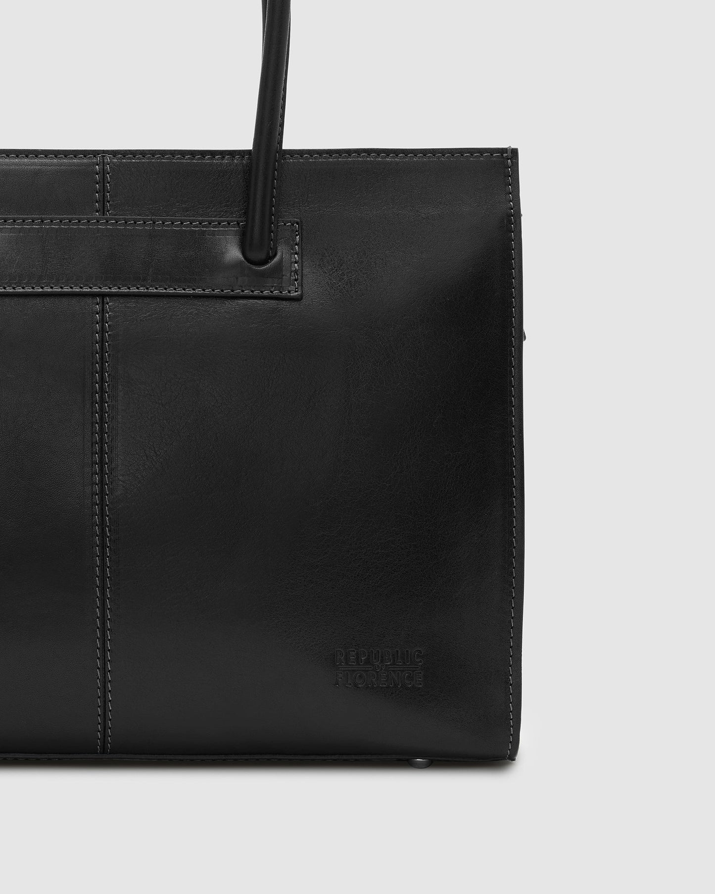 Florence Black - Leather Woman Briefcase