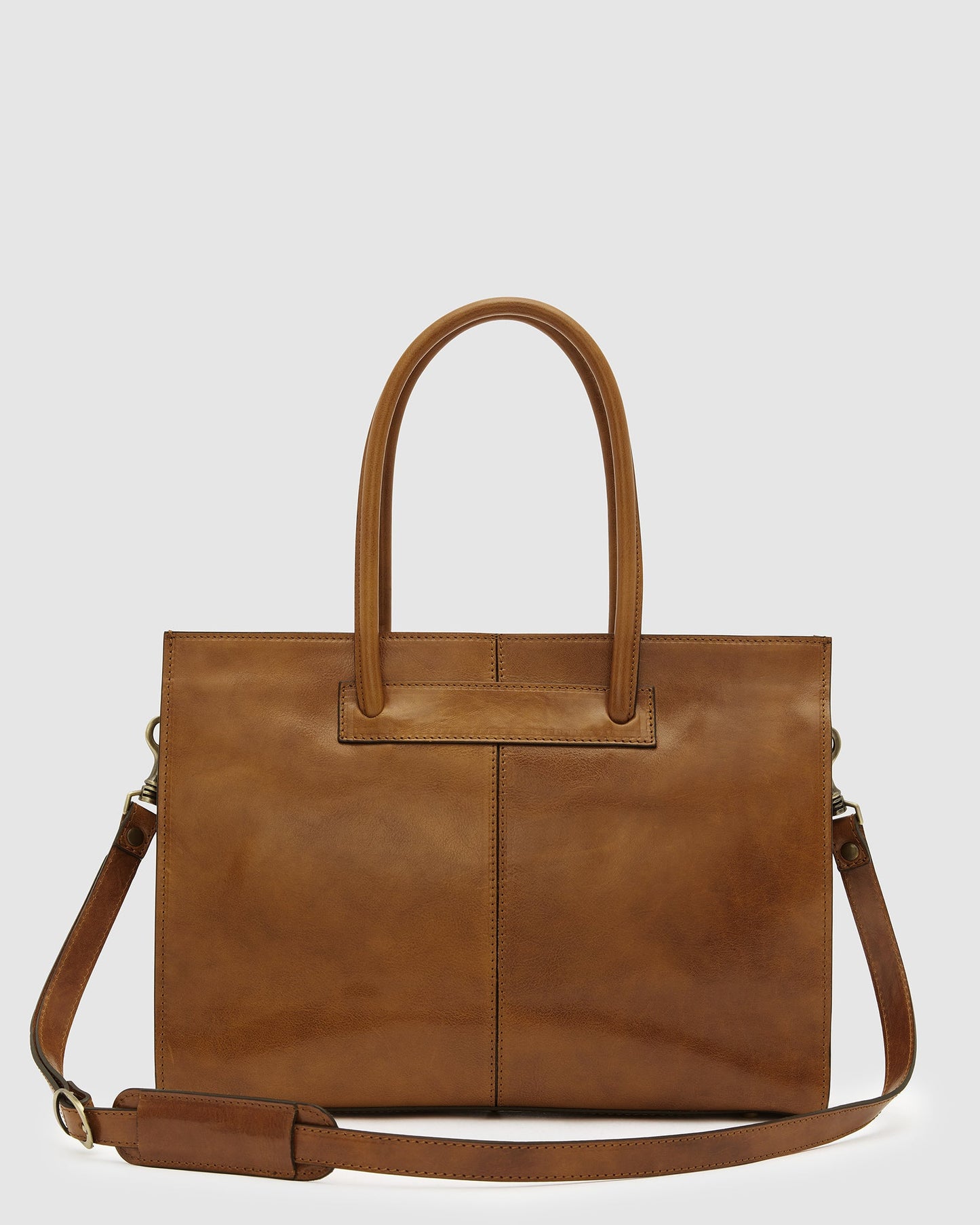 Florence Tan - Leather Women Tote/Work bag