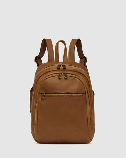 Archy Tan - Leather Backpack 13" laptop