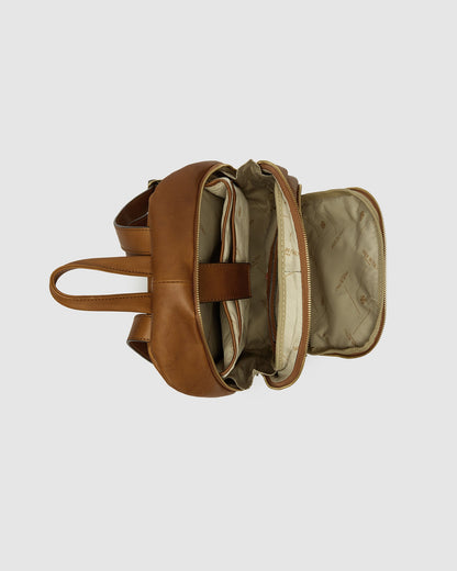 Archy Tan - Leather Backpack 13" laptop