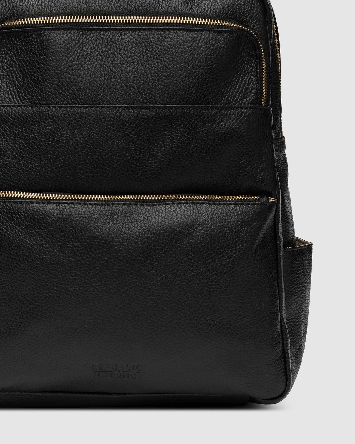 Bexley Black - Leather Laptop Backpack