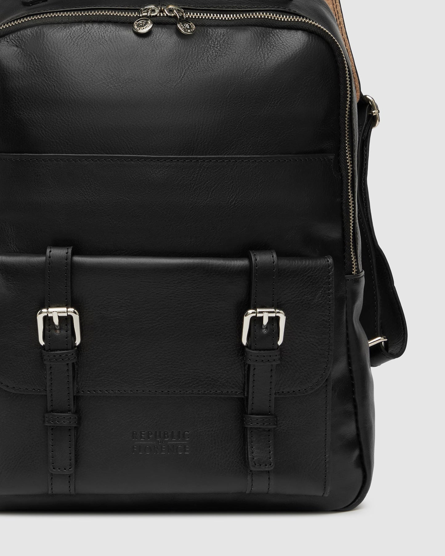 Salvador Black - Leather Backpack