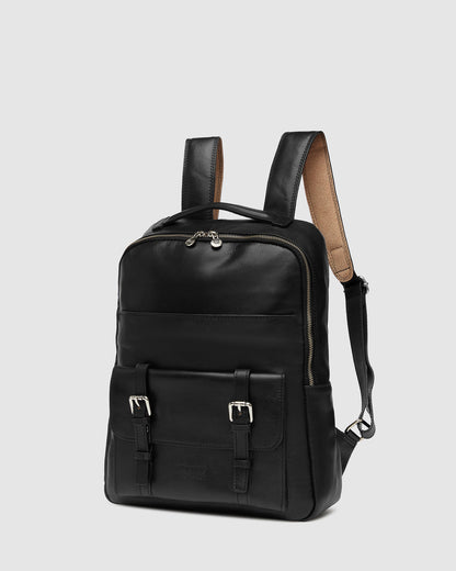 Salvador Black - Leather Backpack